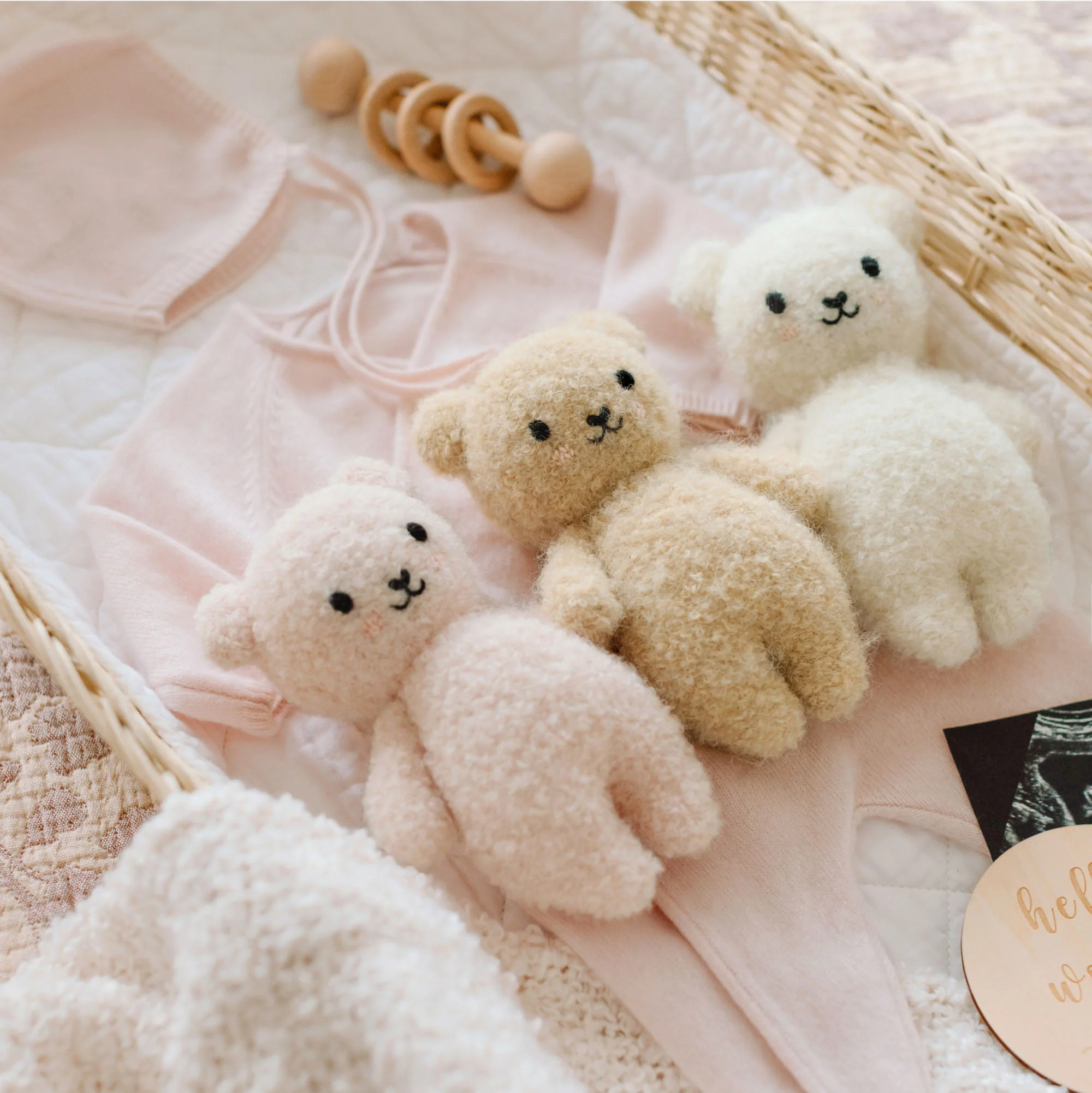 Baby bouclé bear (ivory) - Image 4