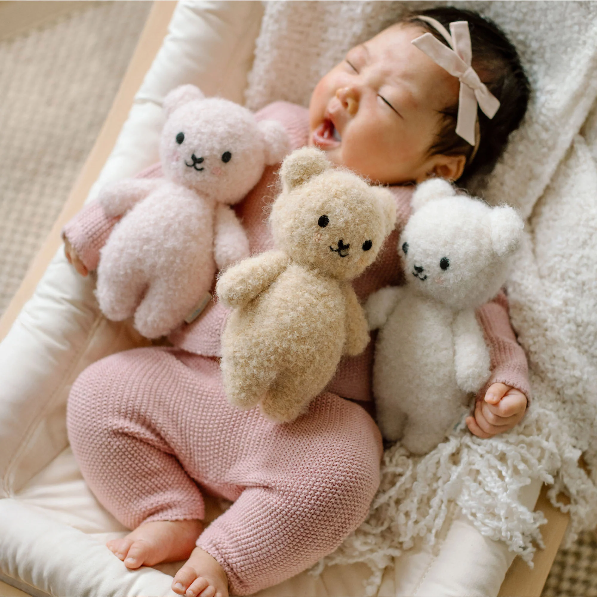 Baby bouclé bear (ivory) - Image 7