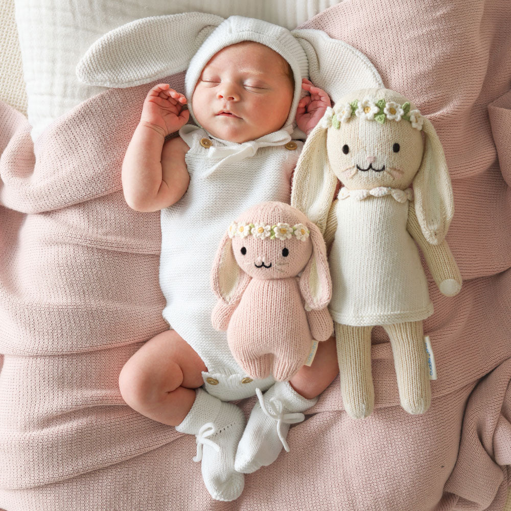 Baby bunny (rose with ivory floral) - Image 6