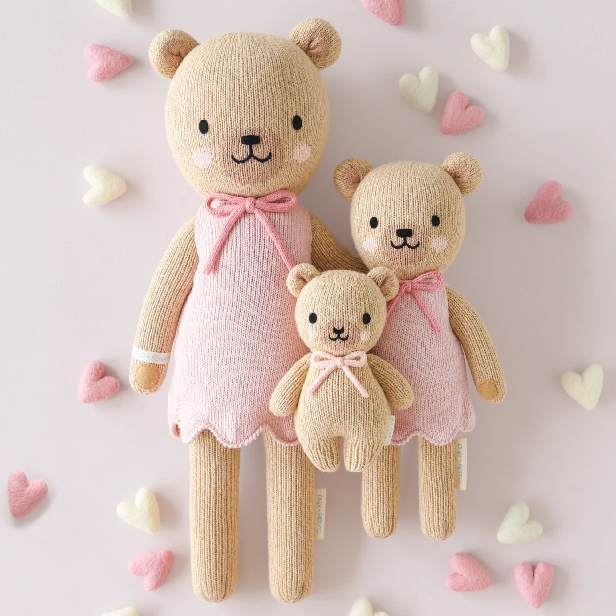 Baby honey bear (blush bow) - Image 7