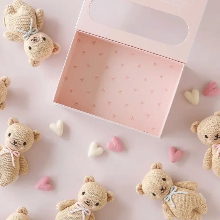 Baby honey bear (blush bow) - Image 8