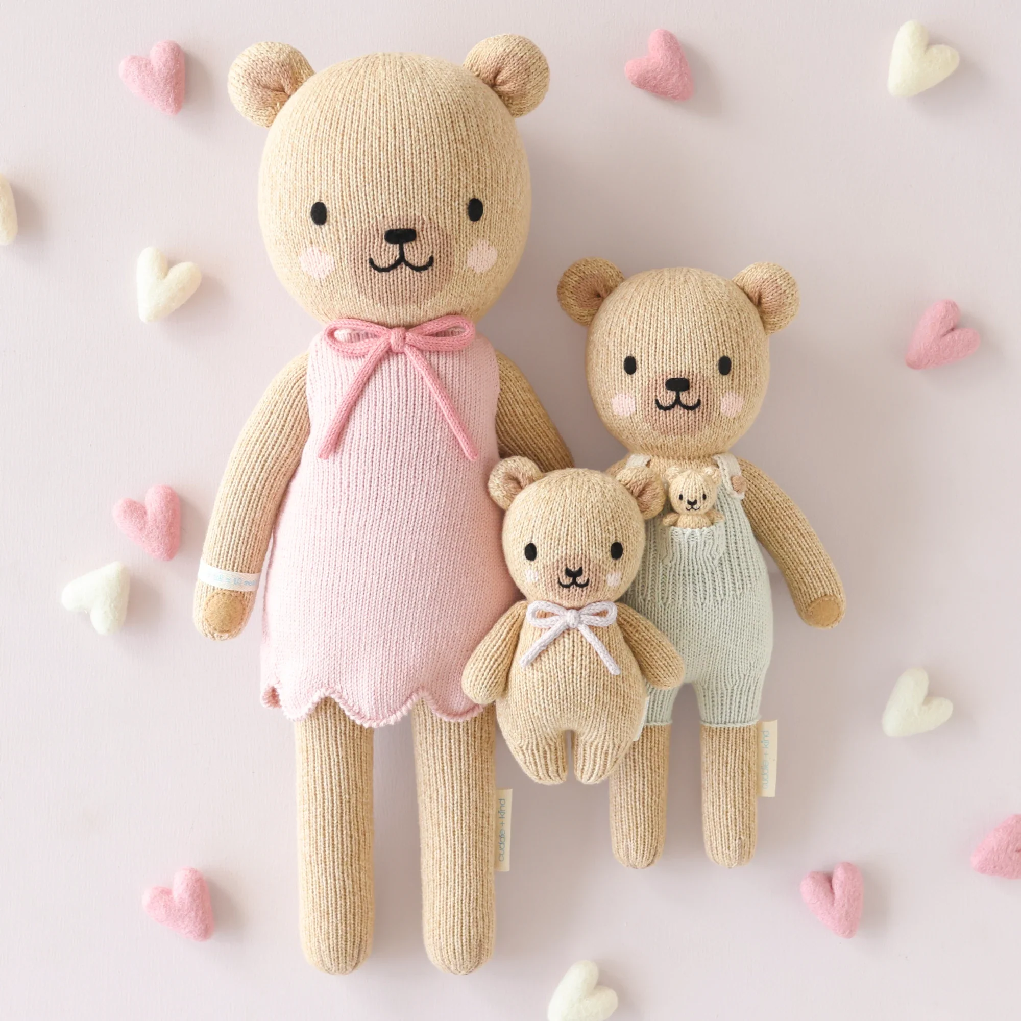 Baby honey bear (lavender bow) - Image 7